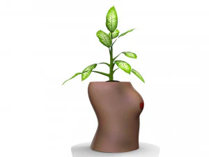 woman pot 3 - stl for 3d printing 3D Model