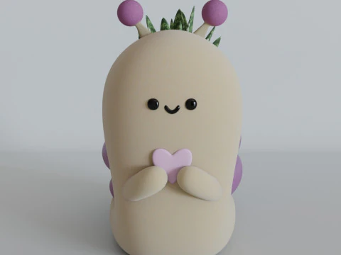 Cute Snail Planter - STL File for 3D Printing 3D Print Model