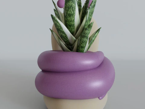 Cute Snail Planter - STL File for 3D Printing 3D Print Model