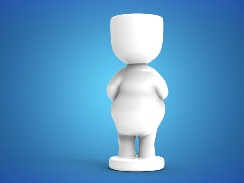 Adorable Pregnant Woman Planter - 3D Printable STL File for Unique Home Decor Cute Flower Pot Baby 3D Print Model