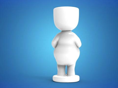 Adorable Pregnant Woman Planter - 3D Printable STL File for Unique Home Decor Cute Flower Pot Baby 3D Print Model