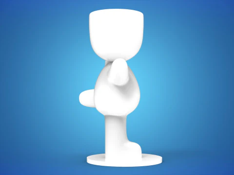 Dancing Pose Plant Holder - 3D Printable STL File for Unique Home and Office Decor Modern Succulent 3D Print Model