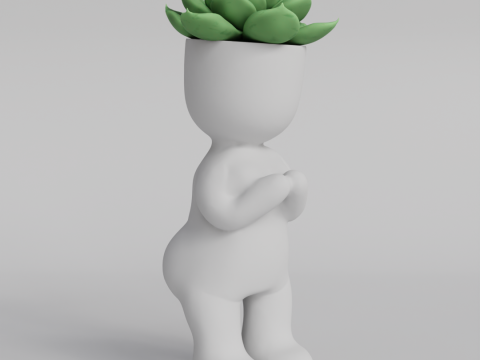 Adorable Succulent Planter STL File for 3D Printing - Cute Plant Pot Digital Download - 3D Printable 3D Print Model