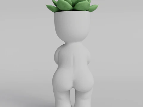 Adorable Succulent Planter STL File for 3D Printing - Cute Plant Pot Digital Download - 3D Printable 3D Print Model
