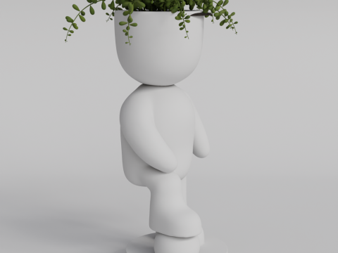 Soccer Player Planter STL File for Unique Home Decor - Instant Digital Download Modelo de Impressão 3D