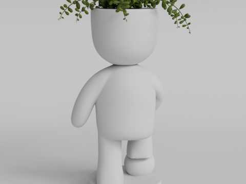 Soccer Player Planter STL File for Unique Home Decor - Instant Digital Download Modelo de Impressão 3D