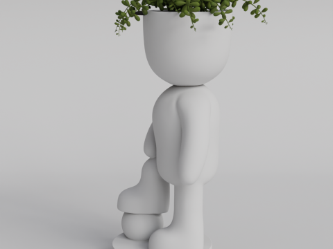 Soccer Player Planter STL File for Unique Home Decor - Instant Digital Download Modelo de Impressão 3D
