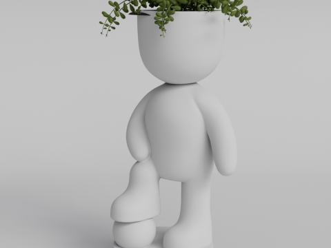 Soccer Player Planter STL File for Unique Home Decor - Instant Digital Download Modelo de Impressão 3D