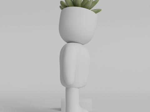 Heartfelt Character Planter - Unique 3D Printable STL File for Succulent Pot Decor Cute Minimalist 3D 프린트 모델