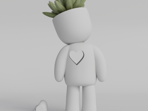Heartfelt Character Planter - Unique 3D Printable STL File for Succulent Pot Decor Cute Minimalist 3D 프린트 모델