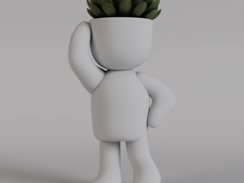 Charming 3D Printable Succulent Planter Figure - Adorable Digital STL File for Home Decor - Unique P Modelo de impresión 3D