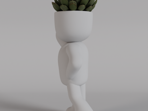 Charming 3D Printable Succulent Planter Figure - Adorable Digital STL File for Home Decor - Unique P 3D Print Model