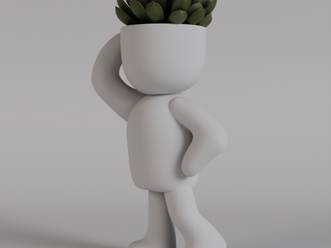 Charming 3D Printable Succulent Planter Figure - Adorable Digital STL File for Home Decor - Unique P 3D Print Model