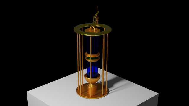 decorative lamp 3D Модель .c4d .max .obj .3ds .fbx .stl .blend 