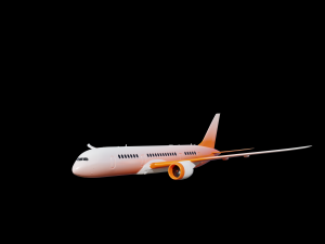 787 model Modello 3D