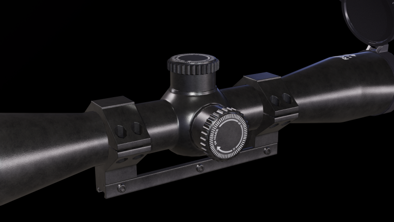 Scope 4x32 3Dモデル .c4d .max .obj .3ds .fbx .stl .blend 