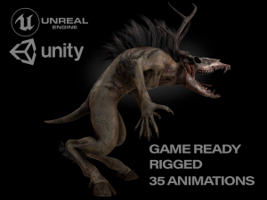 wendigo creature Modelo 3D