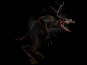 creatura wendigo Modello 3D