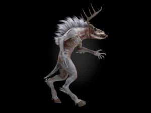 creatura wendigo Modello 3D