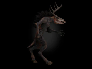 creatura wendigo Modello 3D