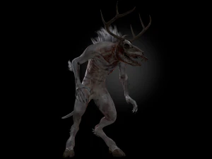creatura wendigo Modello 3D