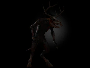creatura wendigo Modello 3D