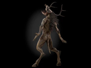 creatura wendigo Modello 3D
