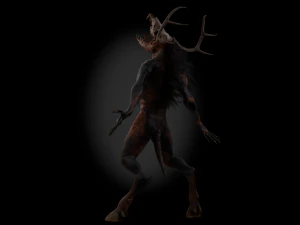 creatura wendigo Modello 3D