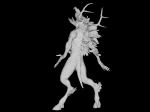 creatura wendigo Modello 3D