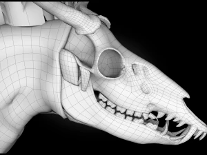 creatura wendigo Modello 3D