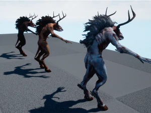 creatura wendigo Modello 3D
