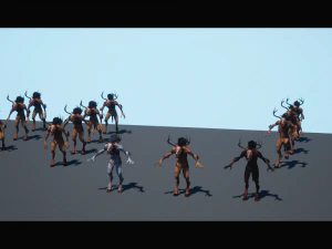 creatura wendigo Modello 3D