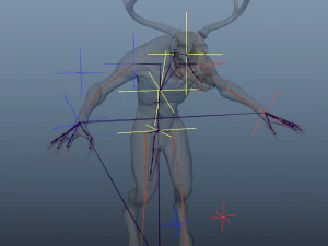 creatura wendigo Modello 3D
