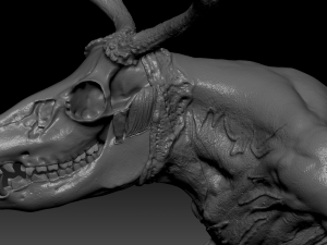 wendigo creature sculpt Model 3D