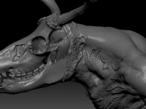 wendigo creature sculpt 3D Model