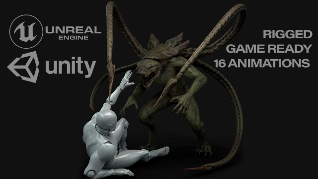 turt creature game ready model 3D-Modell .c4d .max .obj .3ds .fbx .stl .blend 