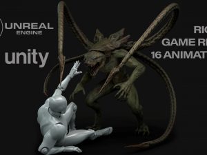 turt creature game ready model 3D मॉडल