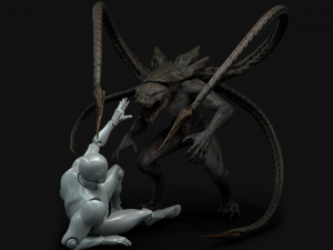 turt creature game ready model 3D-Modell