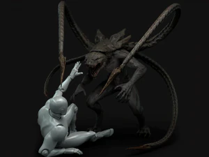 turt creature game ready model 3D Model