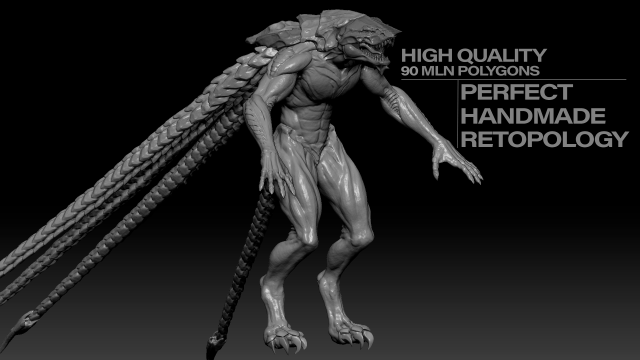 turt creature high poly sculpt 3D-Modell .c4d .max .obj .3ds .fbx .stl .blend 