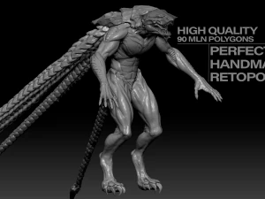 criatura turt escultura em alto poli Modelo 3D