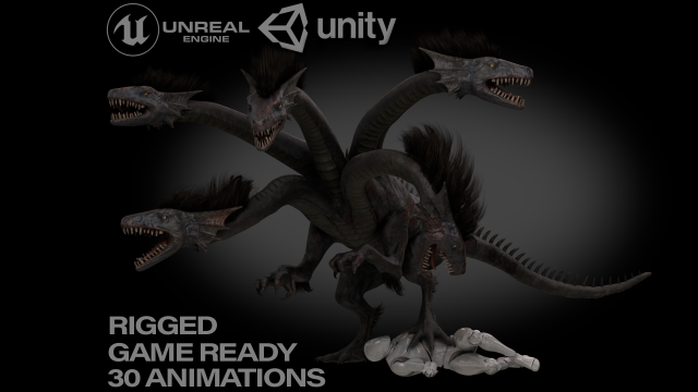lerneaean hydra Modelo 3D .c4d .max .obj .3ds .fbx .stl .blend
