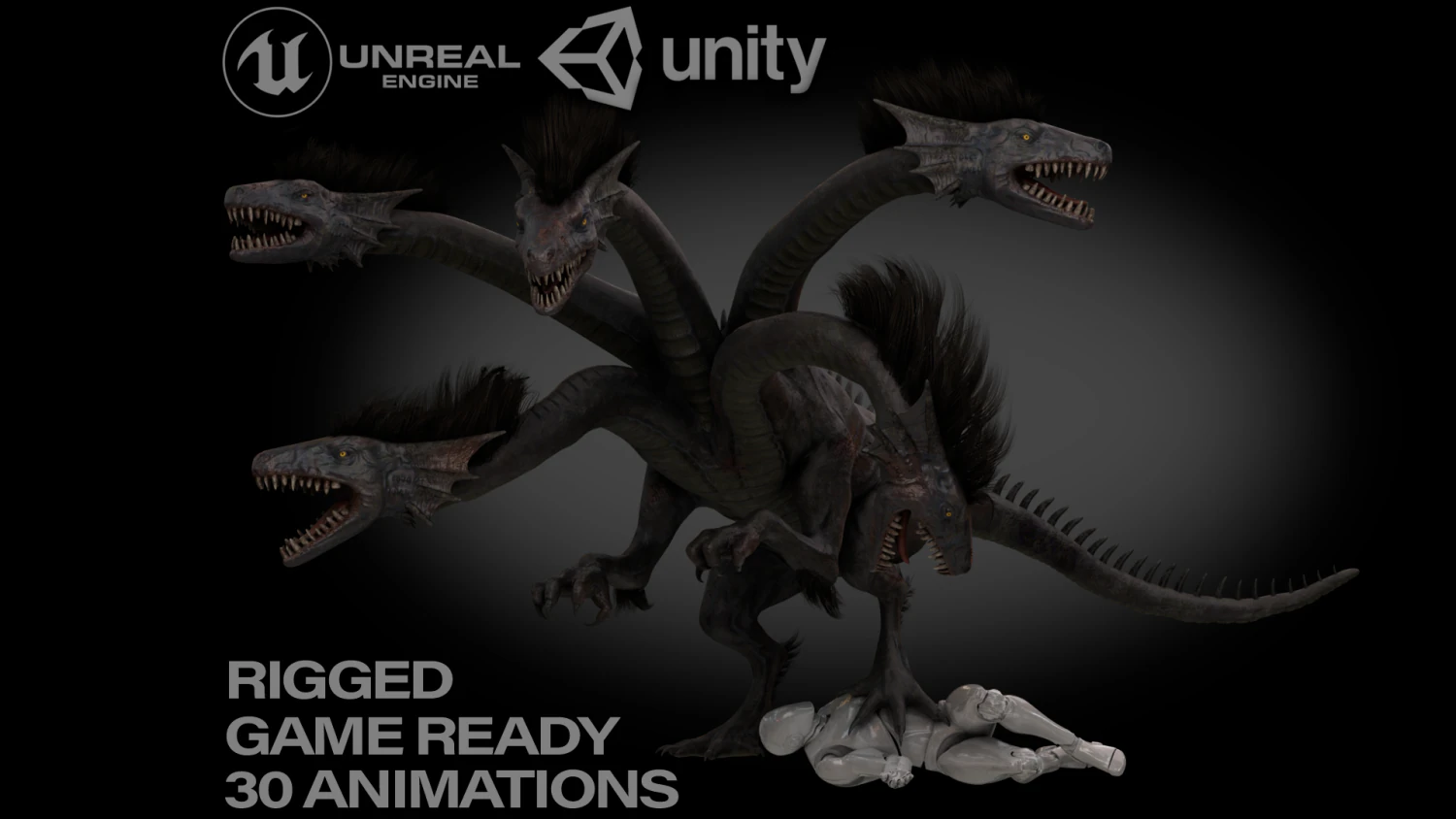 lerneaean hydra 3D Model .c4d .max .obj .3ds .fbx .stl .blend 