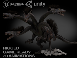 lerneaean hydra Modèle 3D