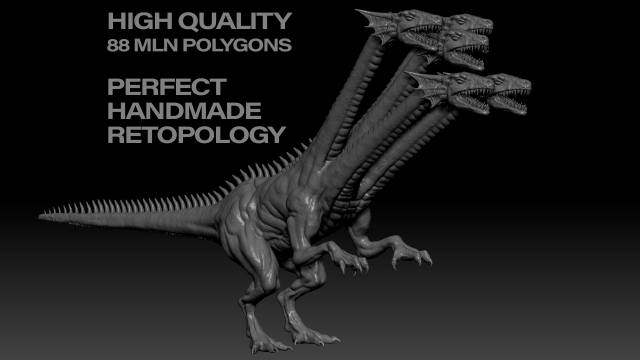 hydra high quality sculpt 3D मॉडल .c4d .max .obj .3ds .fbx .stl .blend 