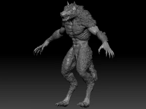Werewolf High Quality Sculpt 3D Model