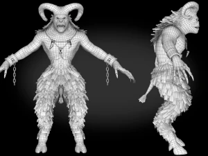 Demon Faun 3D Model