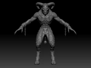 Demon Faun 3D Model