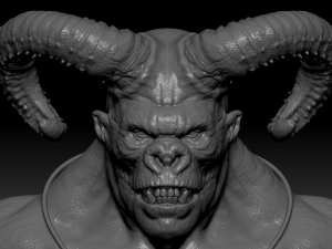 Demon Faun High Quality Sculpt Modèle 3D