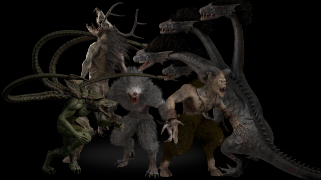 Monster Pak 3D Model .c4d .max .obj .3ds .fbx .stl .blend 